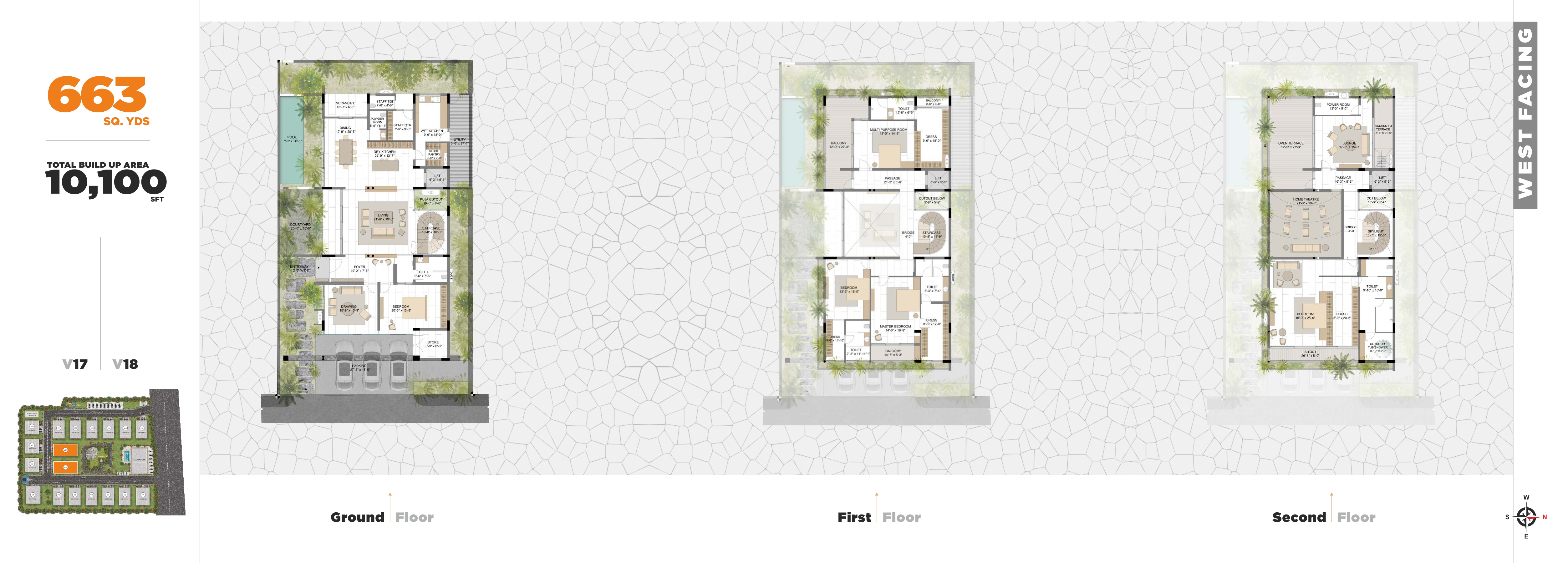 The Agasti West Layout - West