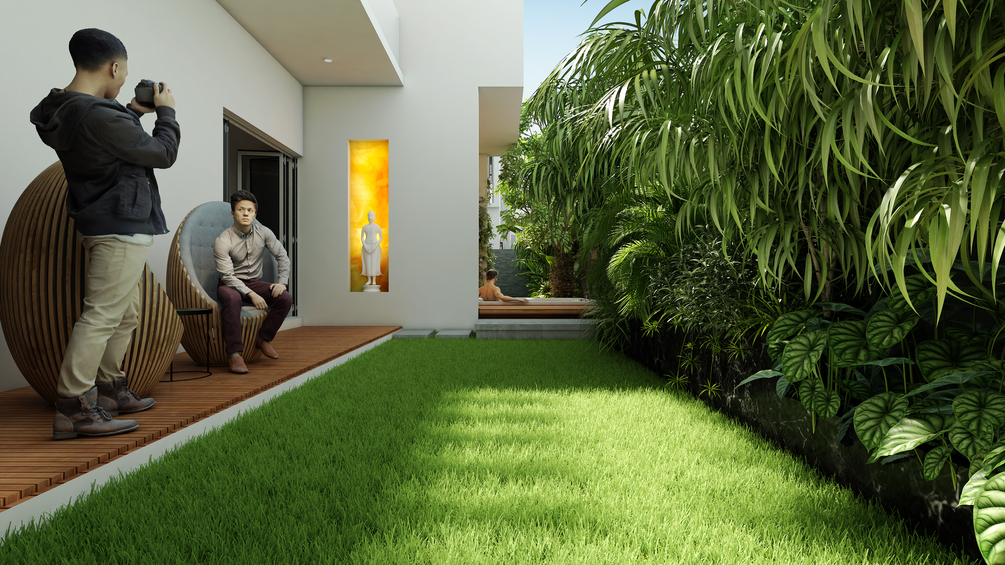 Villa Interior - Pool Area