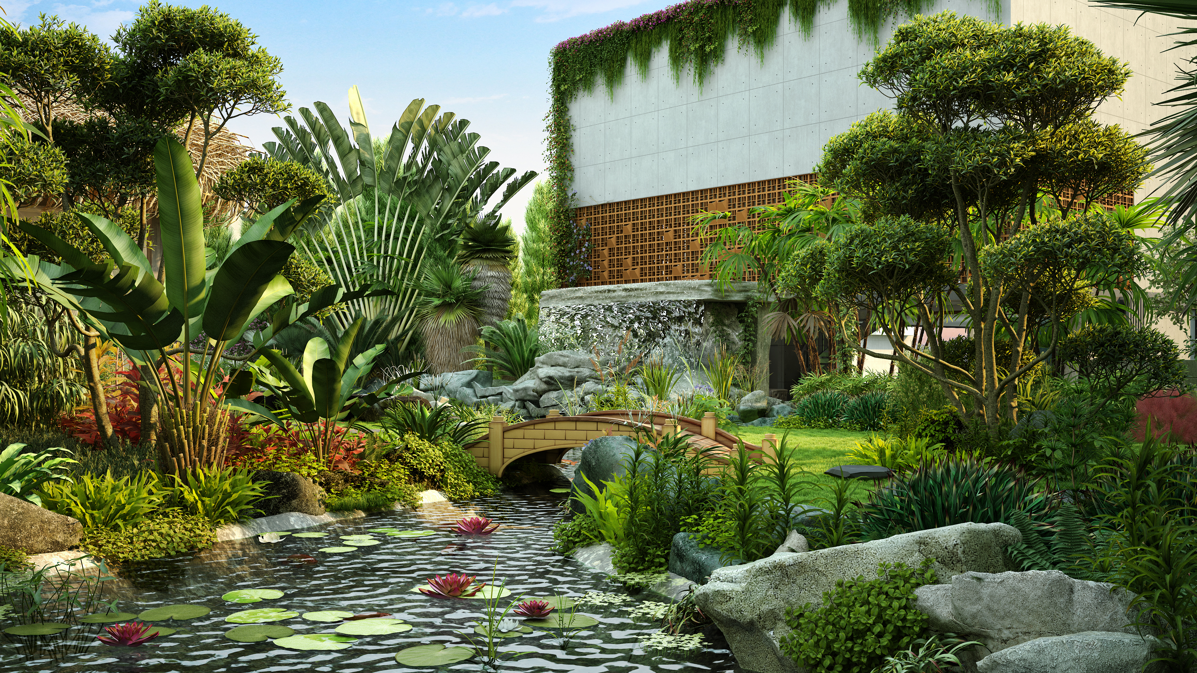 Villa Interior - Garden View