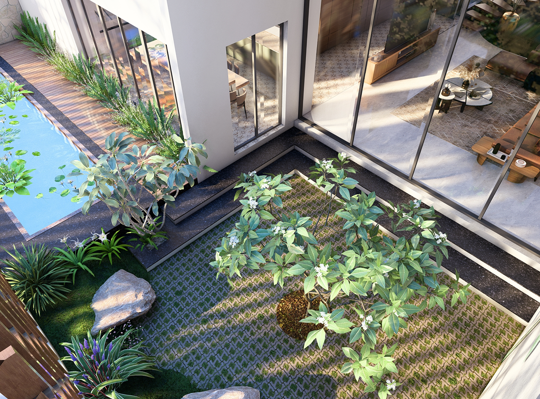 Villa Interior - Garden View