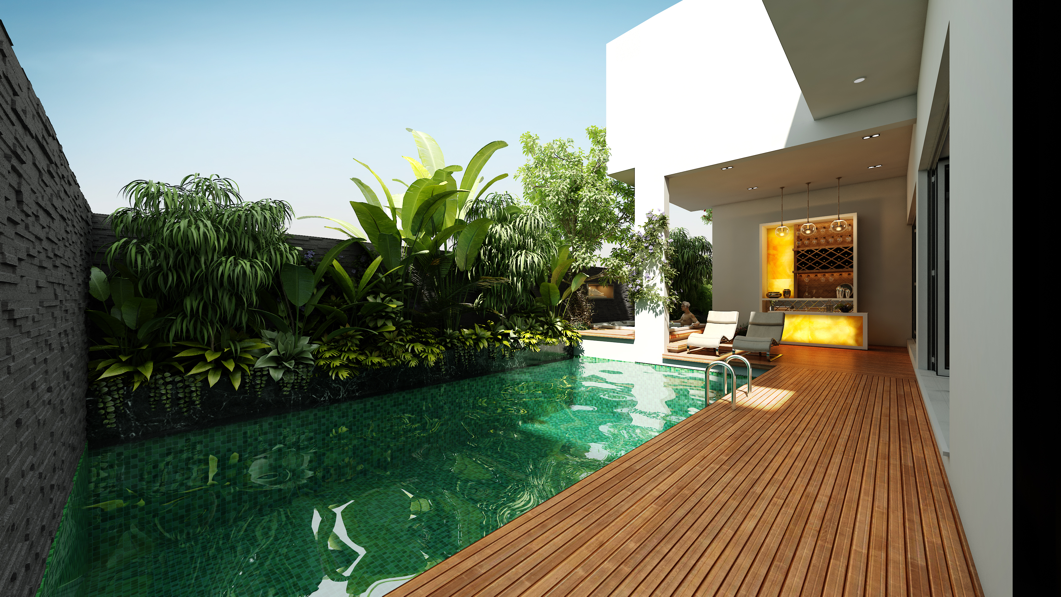 Villa Interior - Pool Deck